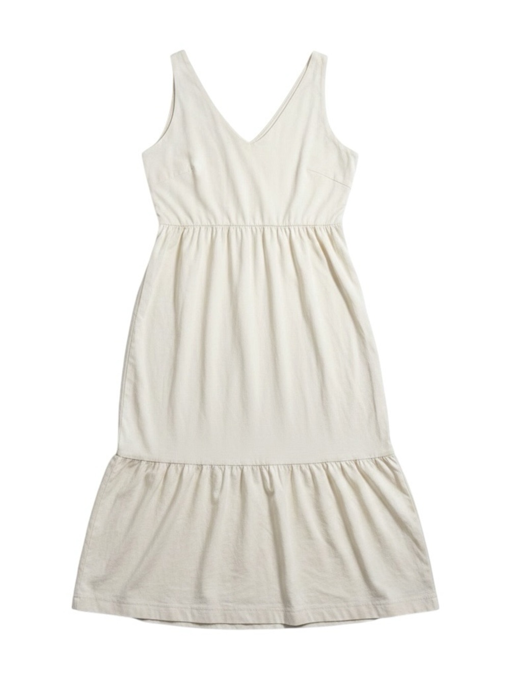 Pact‎ Canopy Linen Blend Easy Tank Dress in Bone Size XL